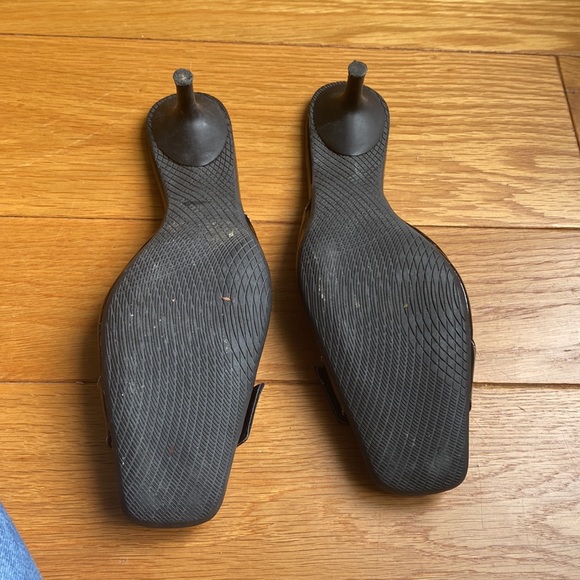 Cutest ever kitten heel black sandals! - Picture 3 of 3